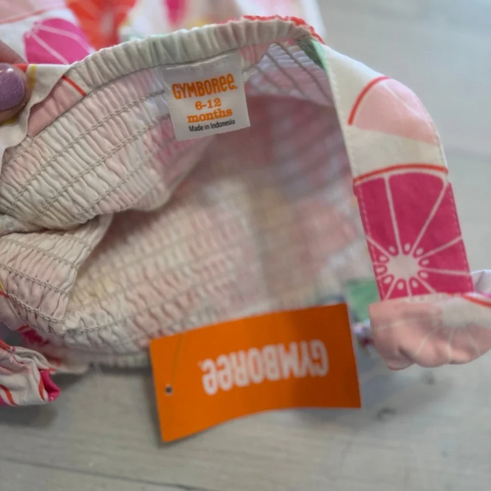 Gymboree baby girl lemon dress 6-12 months‎ NEW